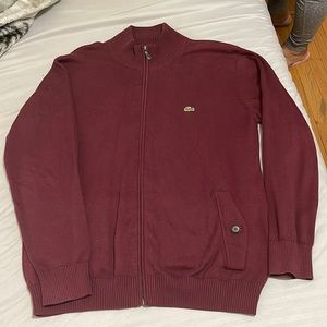 Lacoste burgundy sweater